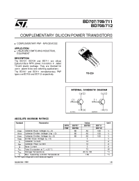 Datasheet BD709 manufacturer STMicroelectronics